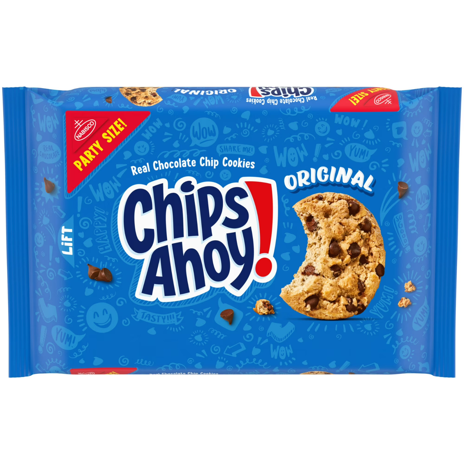 NEW CHIPS AHOY! Original Chocolate Chip Cookies, Party Size, 25.3 oz Free Shipp