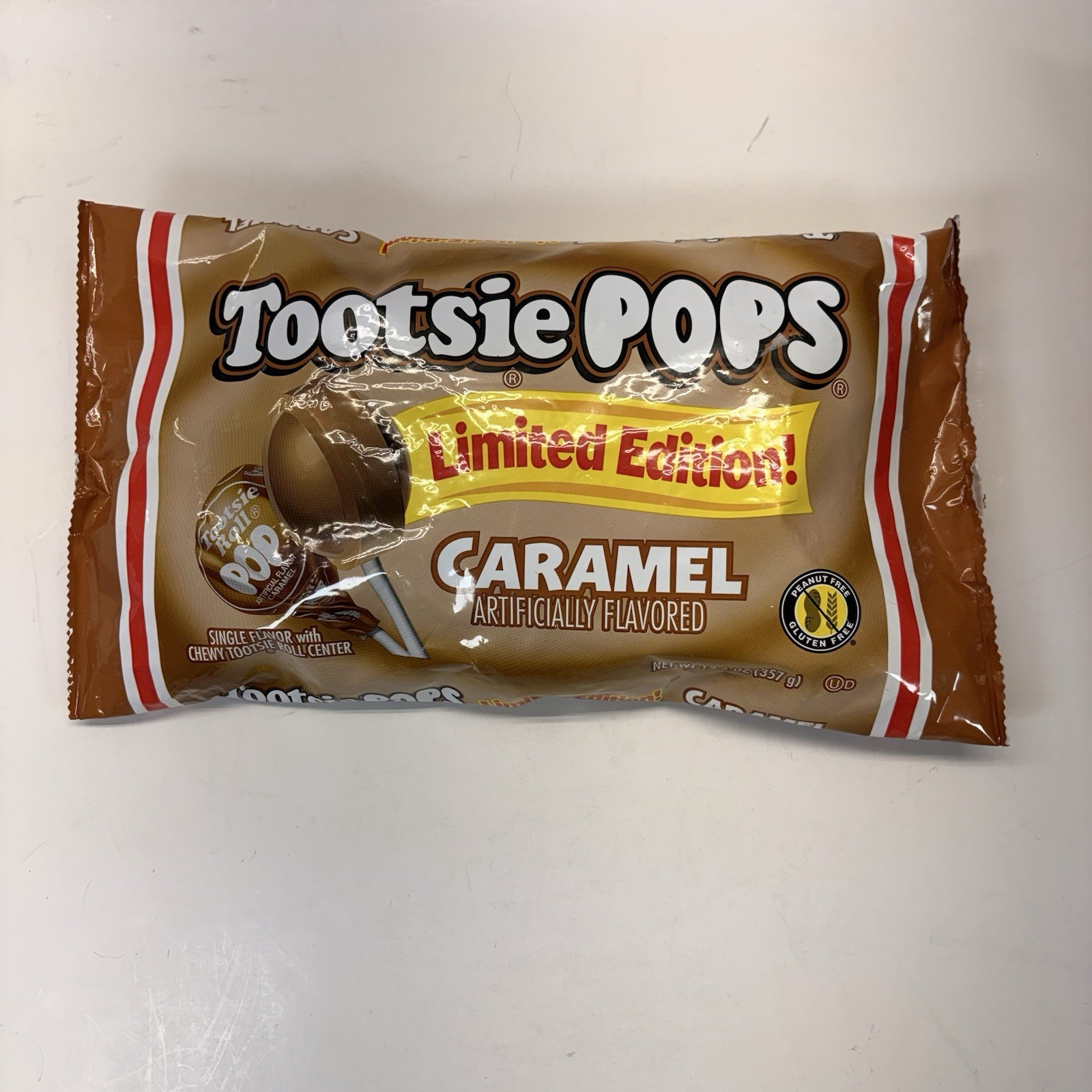 Caramel Tootsie Pops Limited Edition 4 Bags of Individually Wrapped 12.6 Ounce
