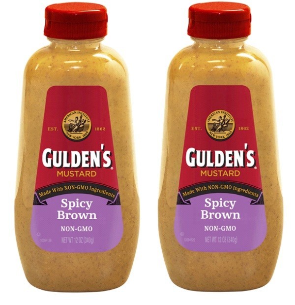 Gulden’s Spicy Brown Mustard Condiment, 12 Ounces (2 Bottles)