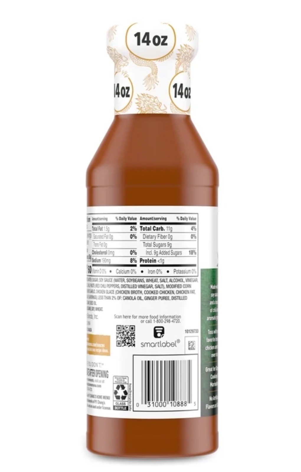 🔵 New Official P.F. Chang’s GENERAL TSO Home Menu Sauce Bottle 14oz