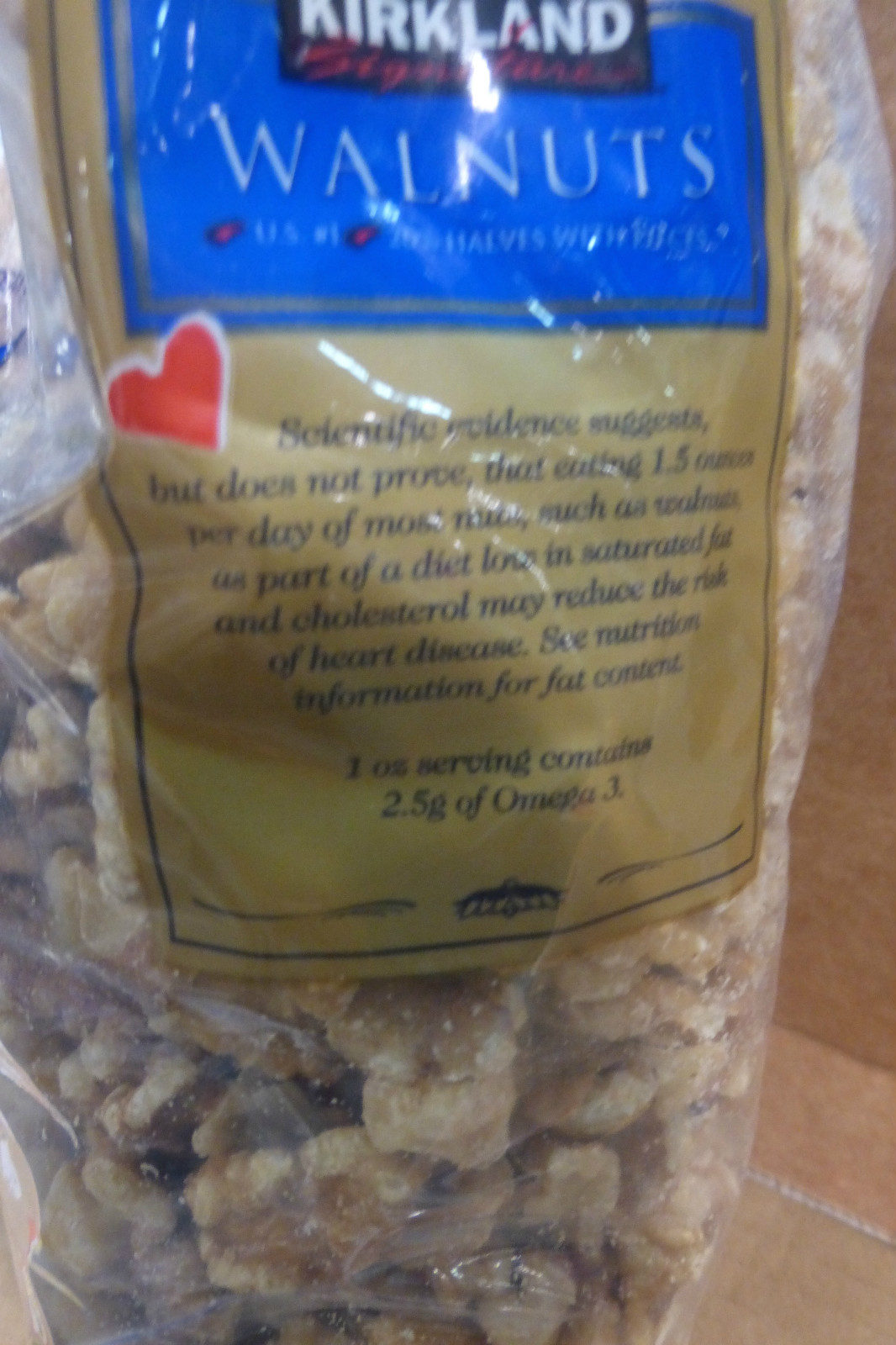 3 POUNDS KIRKLAND RAW and SHELLED PREMIUM WALNUTS (48oz.), Bulk ~