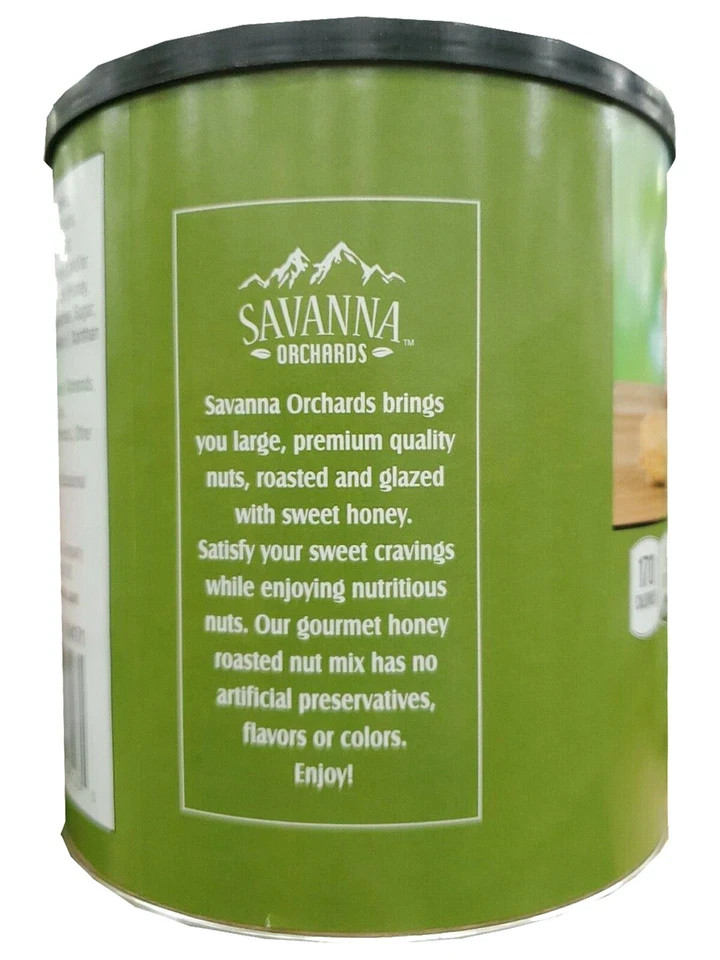 4-PACK Savanna Orchards Honey Roasted Nut & Pistachios 30 oz each