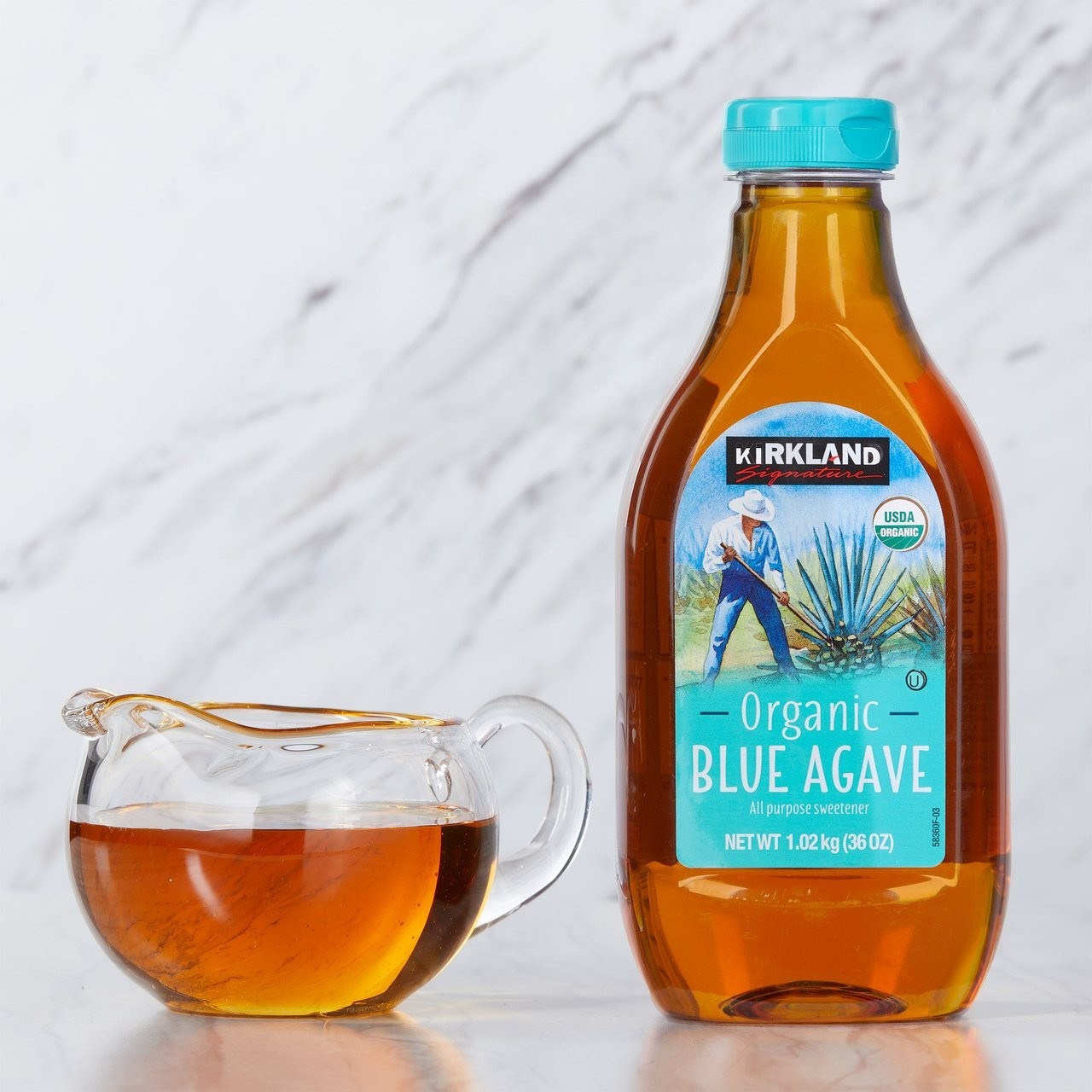 KIRKLAND SIGNATURE Organic Blue Agave two bottles, Sweetener 72 Ounce