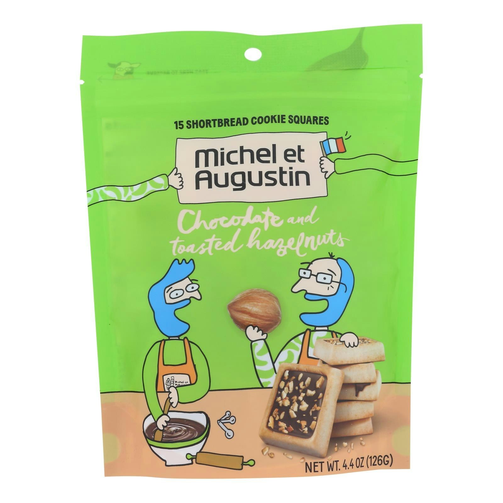 Michel Et Augustin Chocolate Hazelnut Cookies – 4.4 oz (Pack of 6)