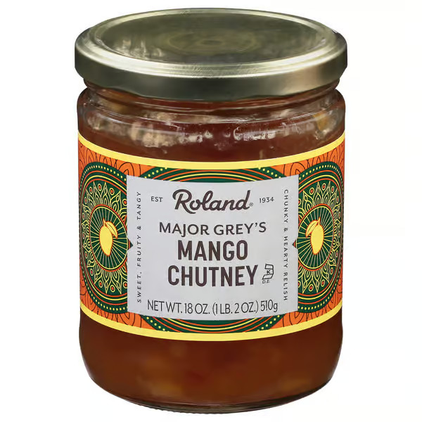 Roland Major Grey’s Mango Chutney +1 Lbs (18oz) 510g Sweet Spicy Dip Sauce