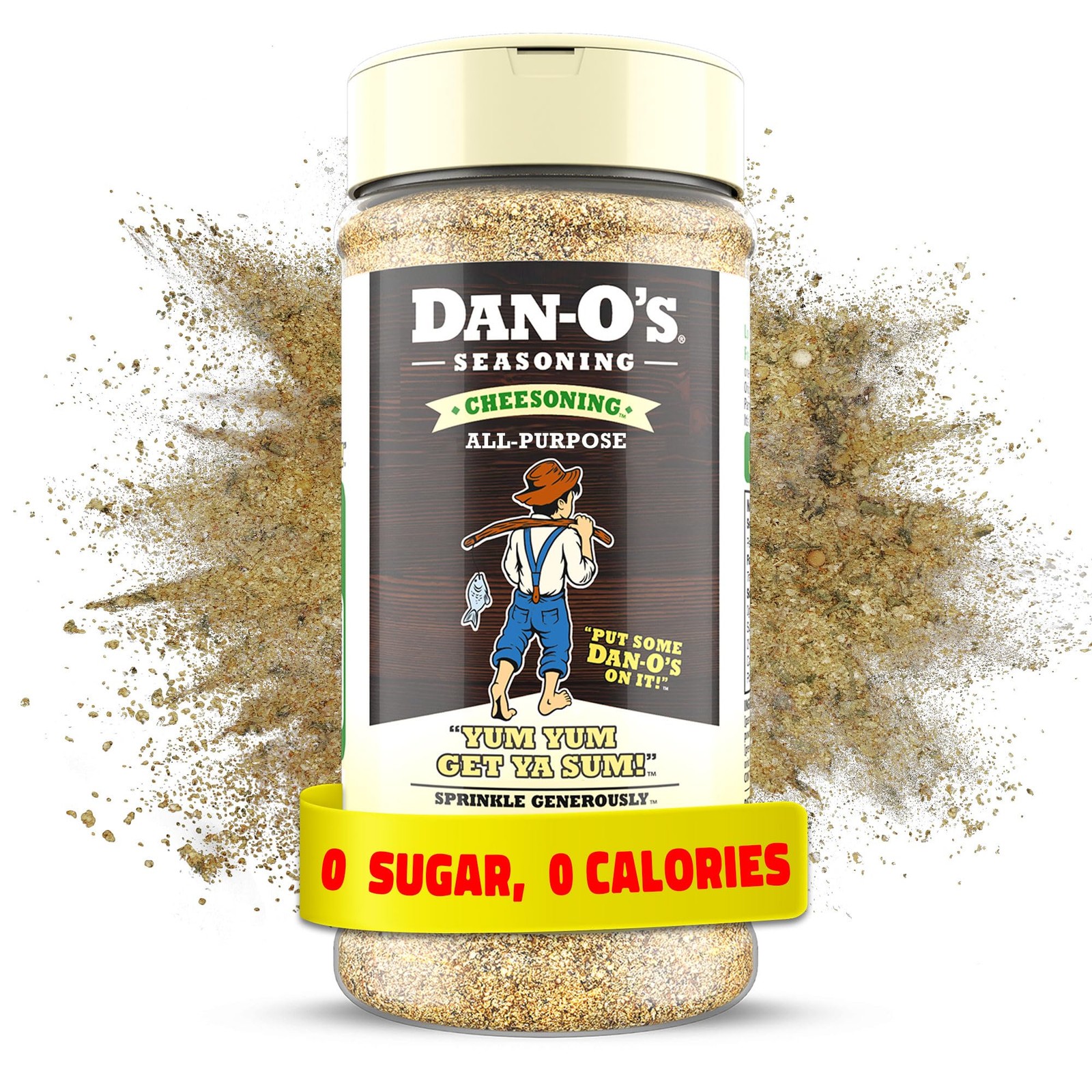 Dan-O’s Cheesoning Seasoning, 7.6 oz Bottle, All Purpose Seasoning for Pizza,…