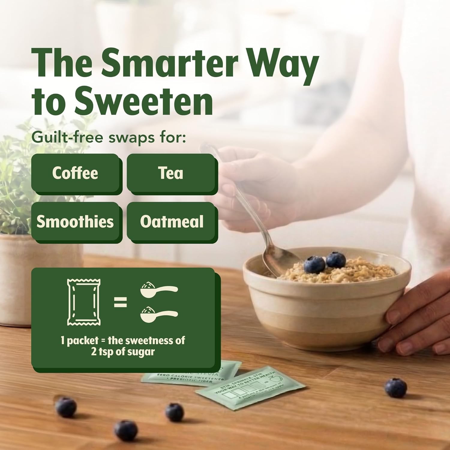 Organic Stevia Powder Packets – Zero Calorie Sweetener 500 Count (Pack of 1)