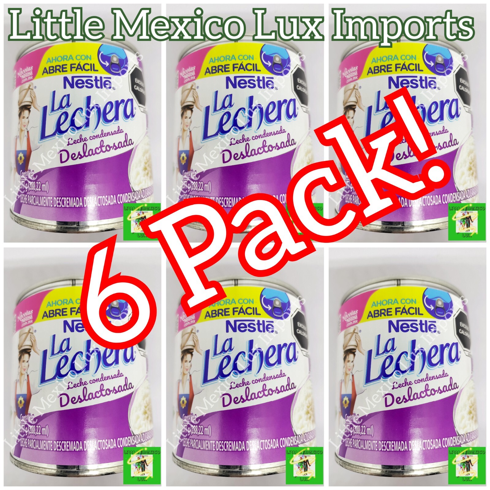 6 x LA LECHERA ESPECIALIDADES LACTOSE FREE SWEETENED CONDENSED MILK 384gc/u⚡