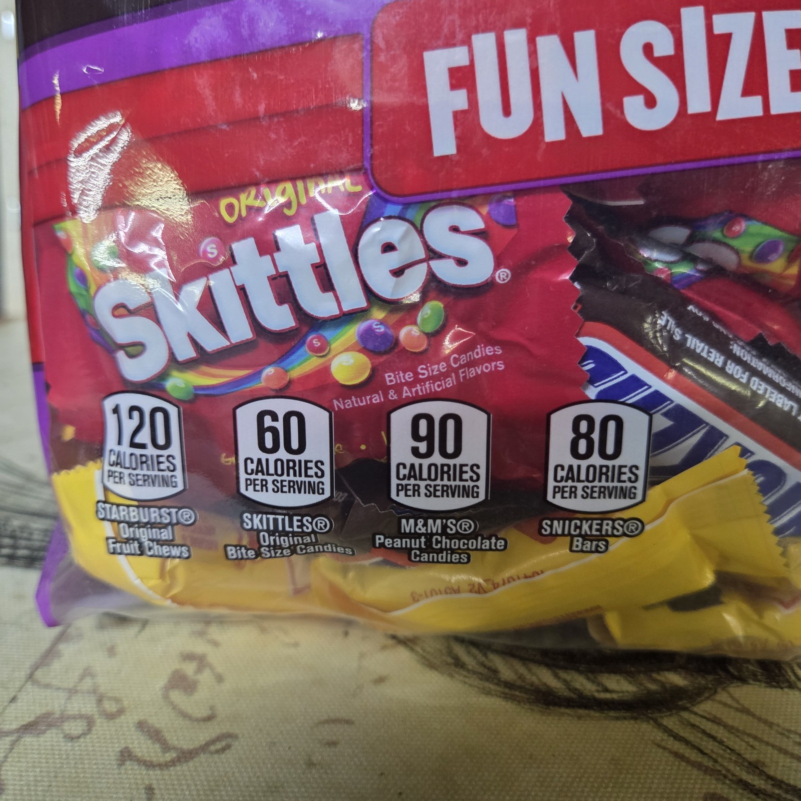 Lot Of 4 Jumbo Bag Fun Size Choc & Candy Asst Bags 1.97lb Snickers+ Ex.03-2027