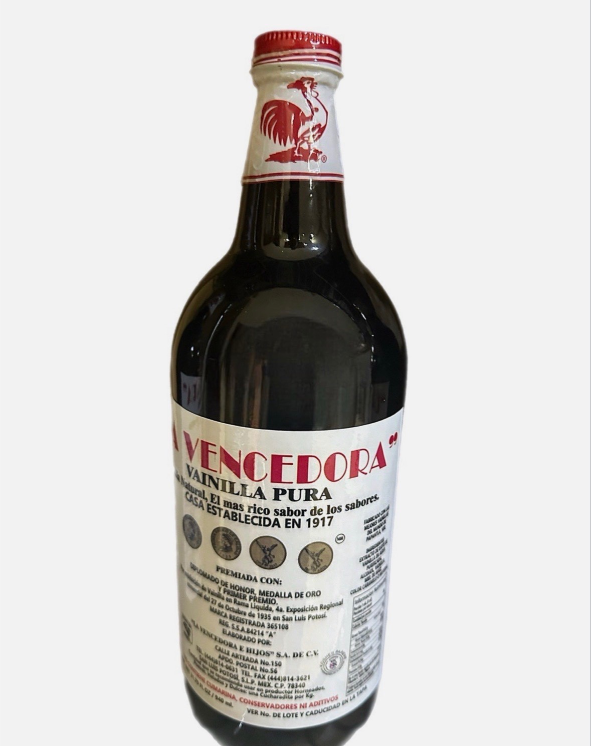 La Vencedora Mexican Vainilla Pura Vanilla Bottle 31oz -1 Liter Bottles Pack 2