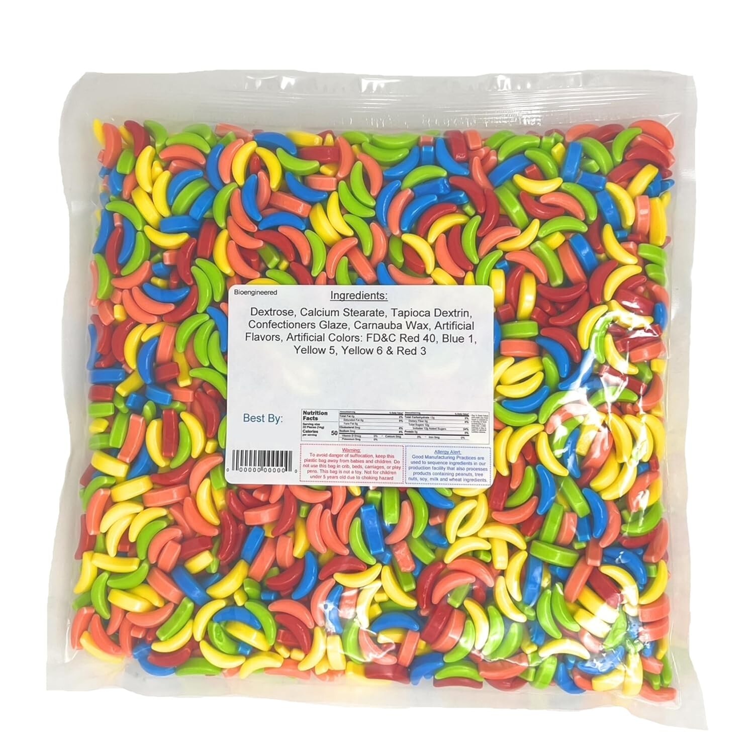 YANKEETRADERS® Rainbow Banana Candy 2 lbs. ~ FREE SHIPPING