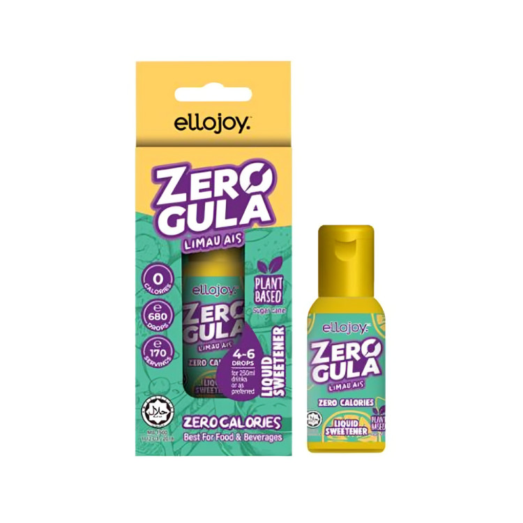 Ellojoy Zero Gula Liquid Sweetener | Non-Stevia Artificial Sweetener