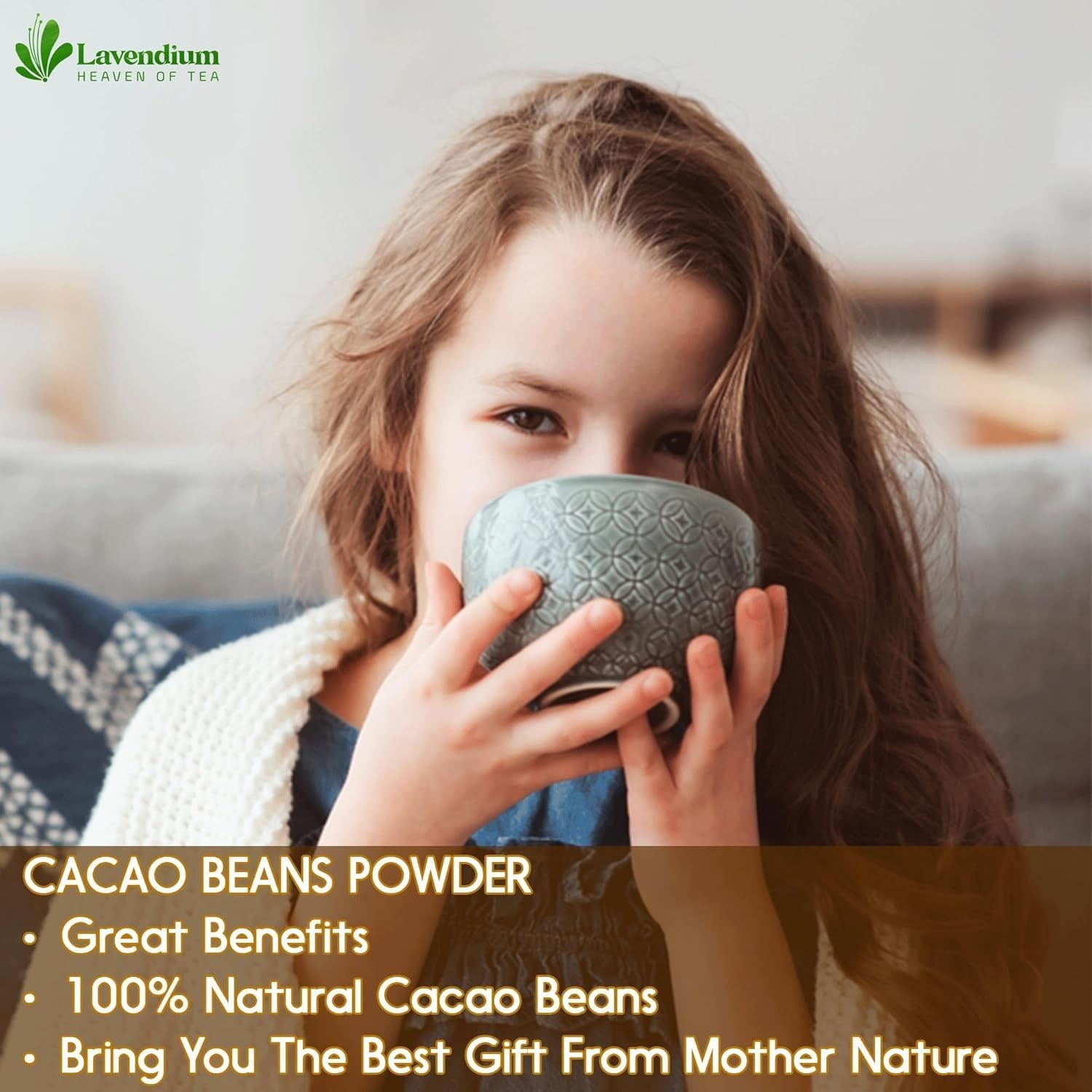 6oz Cacao Powder, 100% Natural & Pure, Unsweetened, Rich Chocolate Flavor, for