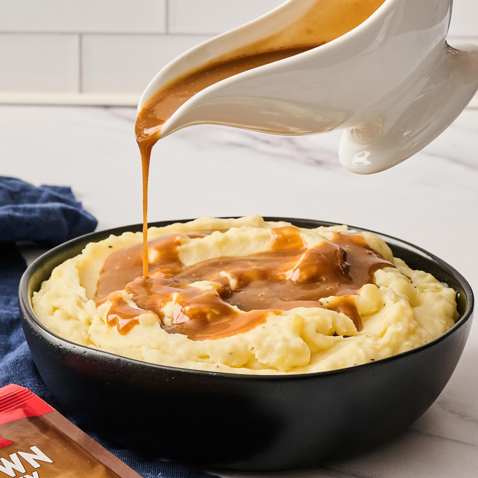 McCormick 30% Less Sodium Brown Gravy Mix, 0.87 oz Ounce (Pack of 12)