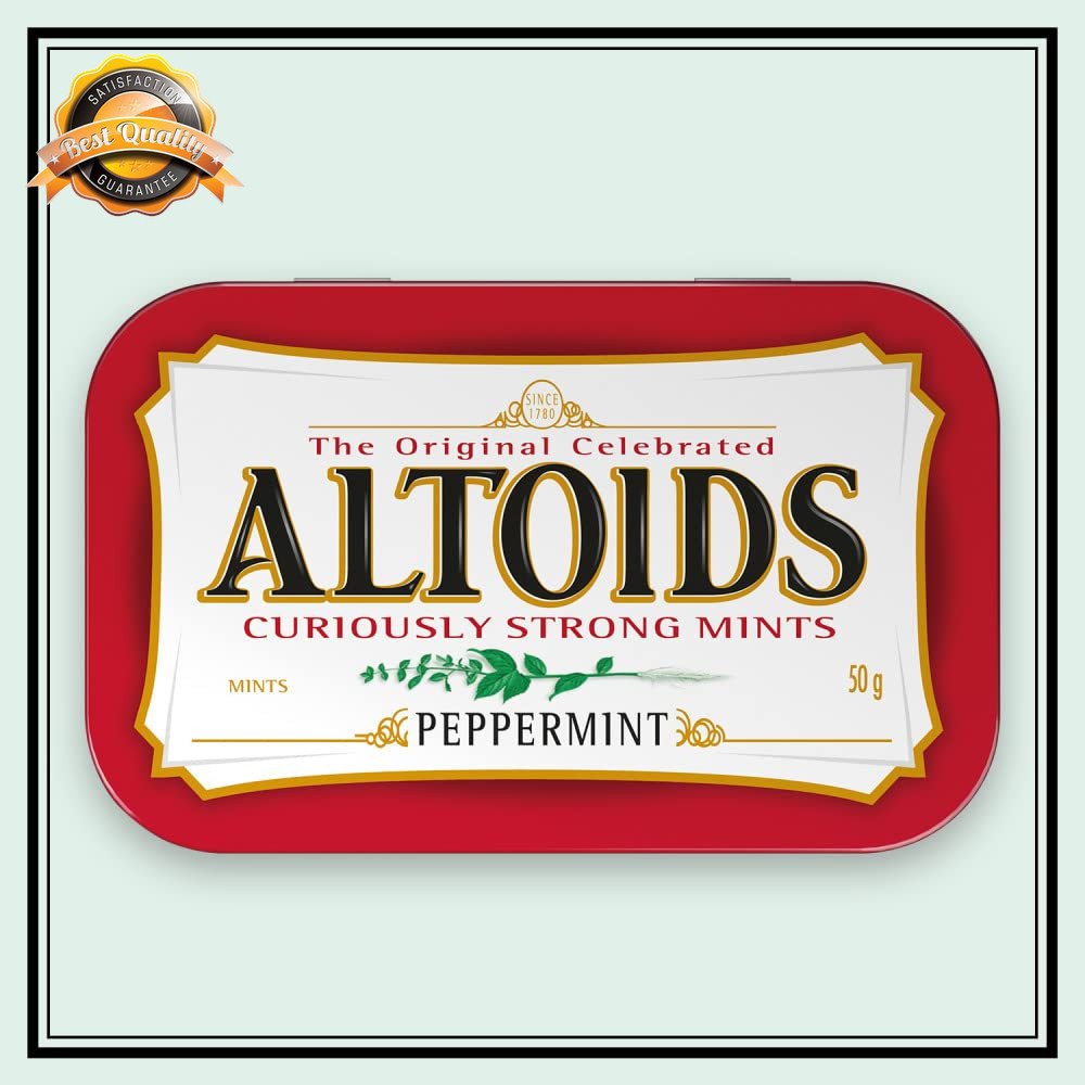 Peppermint Breath Mints Fresh Sugar Free Hard Candy 12 Pack 1.76oz