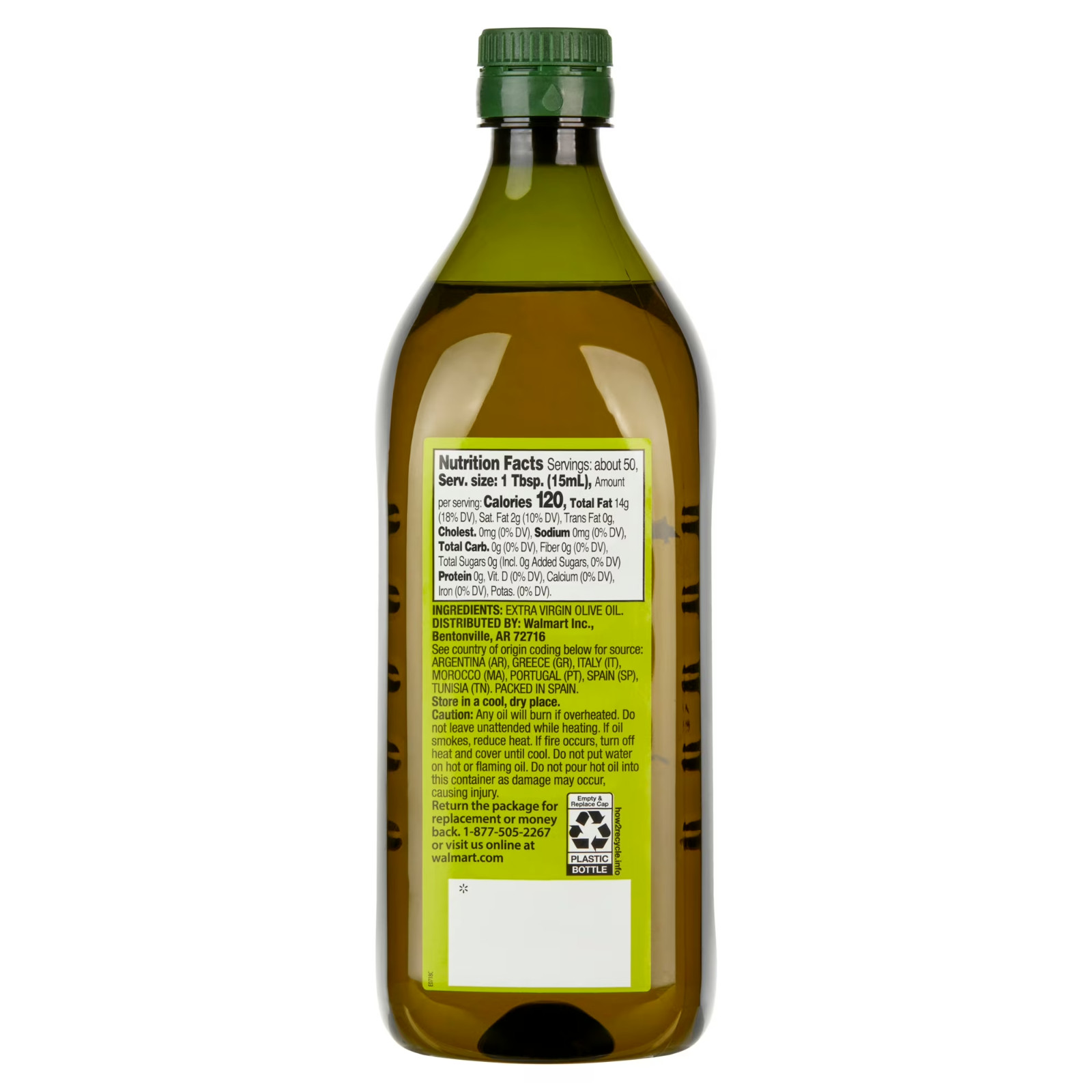 Great Value: 100% Extra Virgin Olive Oil, 25.5 fl oz FREE & FAST SHIPPING
