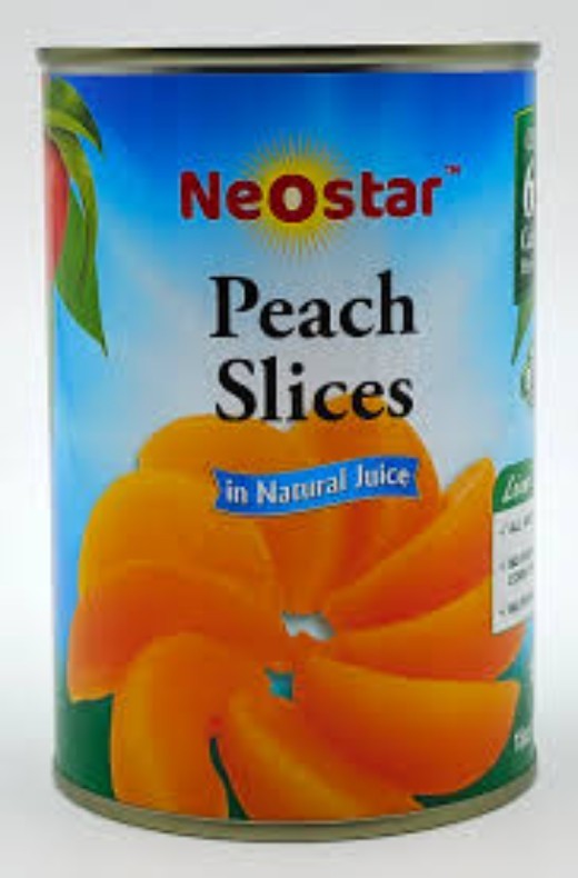 6 Cans NEOSTAR Peaches Slices only 65 calories Gluten Free Exp DECEMBER 2028