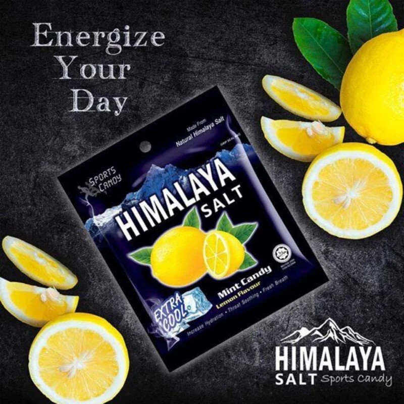 Himalaya Salt Sport Mint Candy (12 pack) Lemon Flavour Throat Soothing