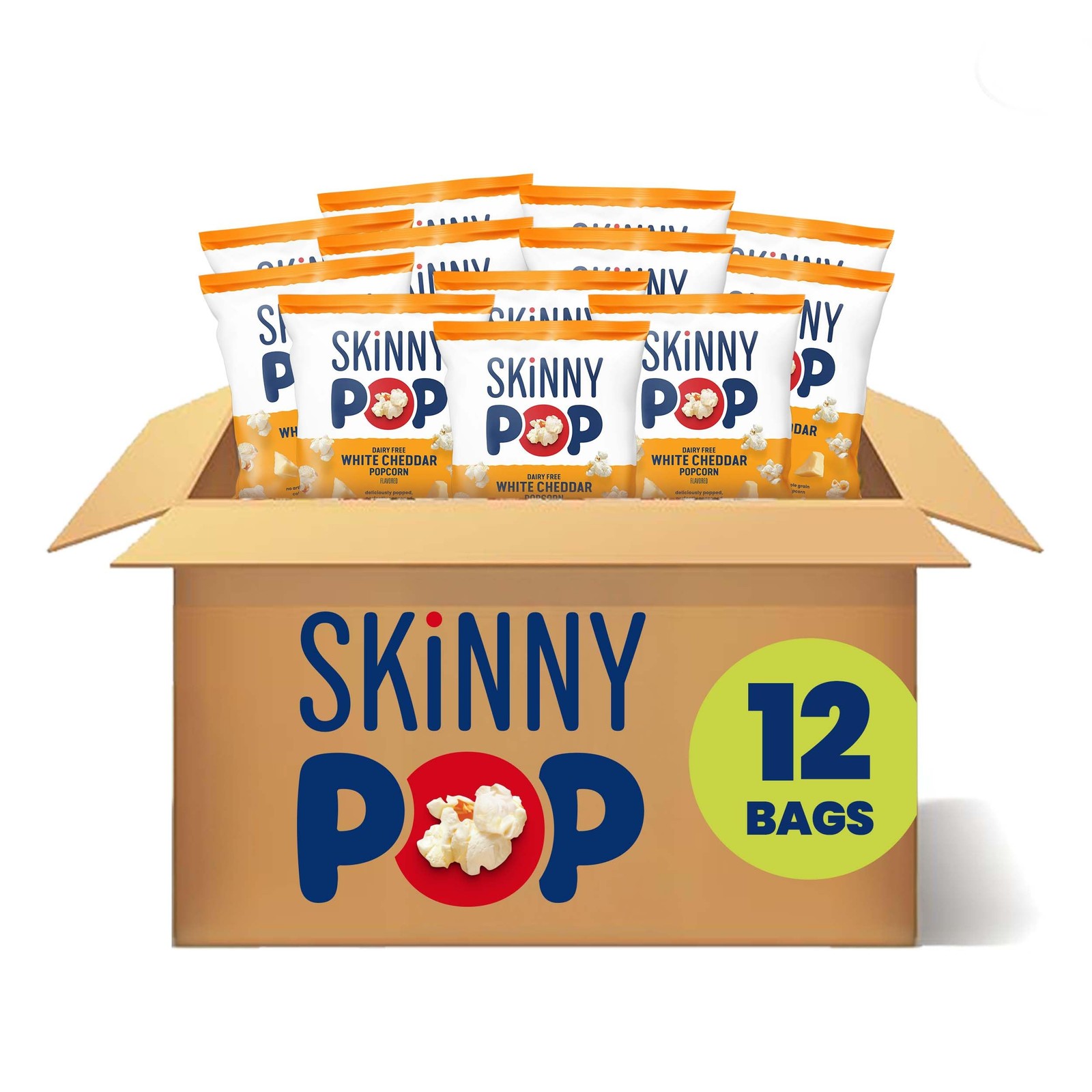 SkinnyPop Popcorn, White Cheddar, 1 Ounce (Pack of 12), 1 12)