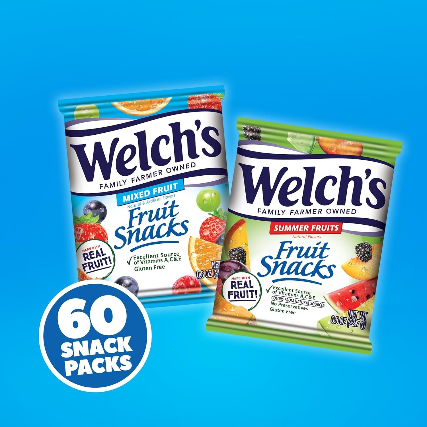 Nutritious Mixed Fruit & Summer Variety Snack Pack – 60 Individual Servings