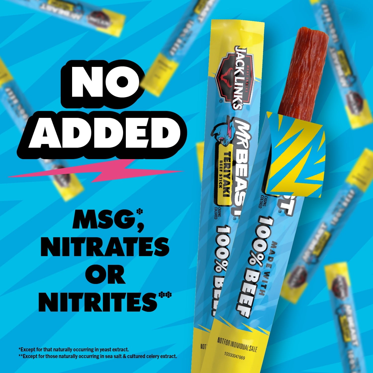 Jack Link’s x MrBeast Teriyaki Beef Sticks – 10ct, 9.2oz Total