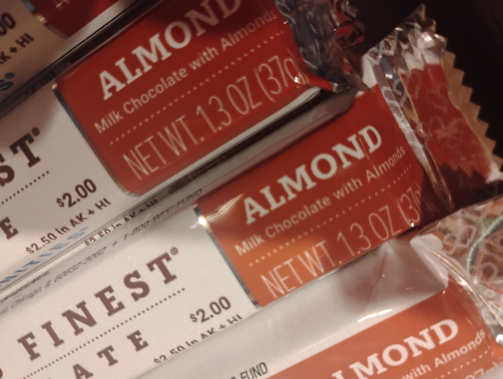 ***WORLD’S FINEST CHOCOLATE Almond (24) x $2.00 Each Bars***