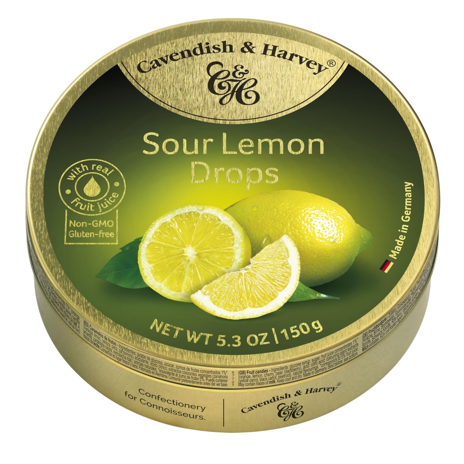 Cavendish & Harvey | Sour Lemon Hard Candy Drops | 5.3 Ounce (Pack of 1)