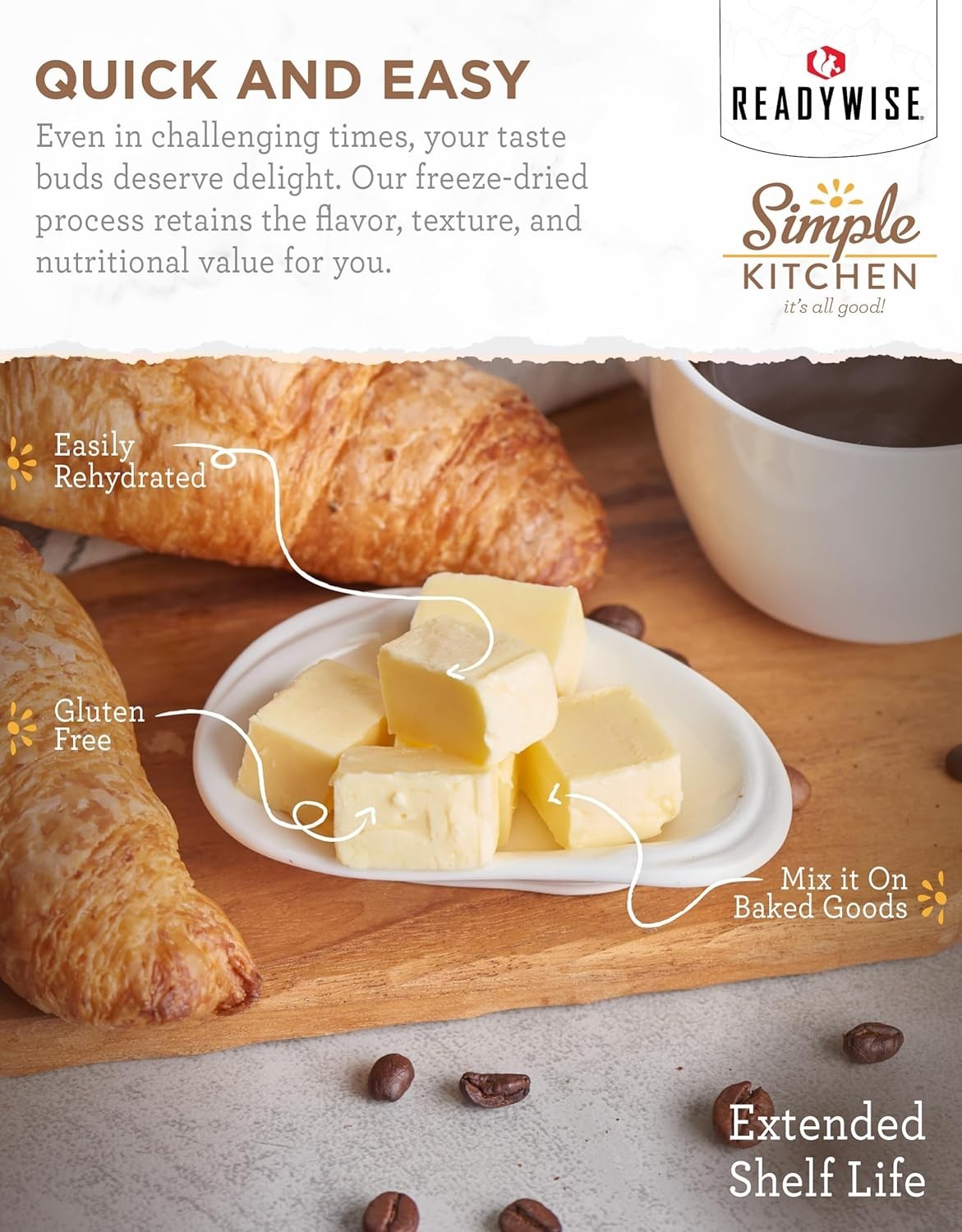 204 Servings of Freeze-Dried Butter Powder – Gluten Free & Versatile