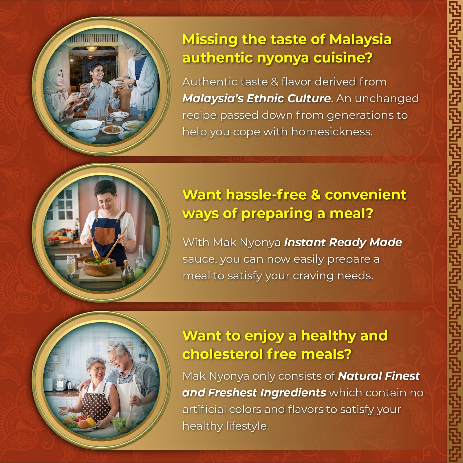 6x Mak Nyonya Instant Chicken Curry Sauce (200g) Suitable for Chicken Fish Meat