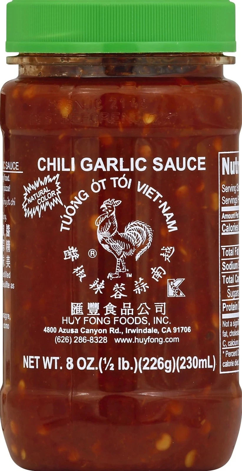 Huy Fong Chili Garlic Sauce, 8 oz 8 Ounce (Pack of 1)
