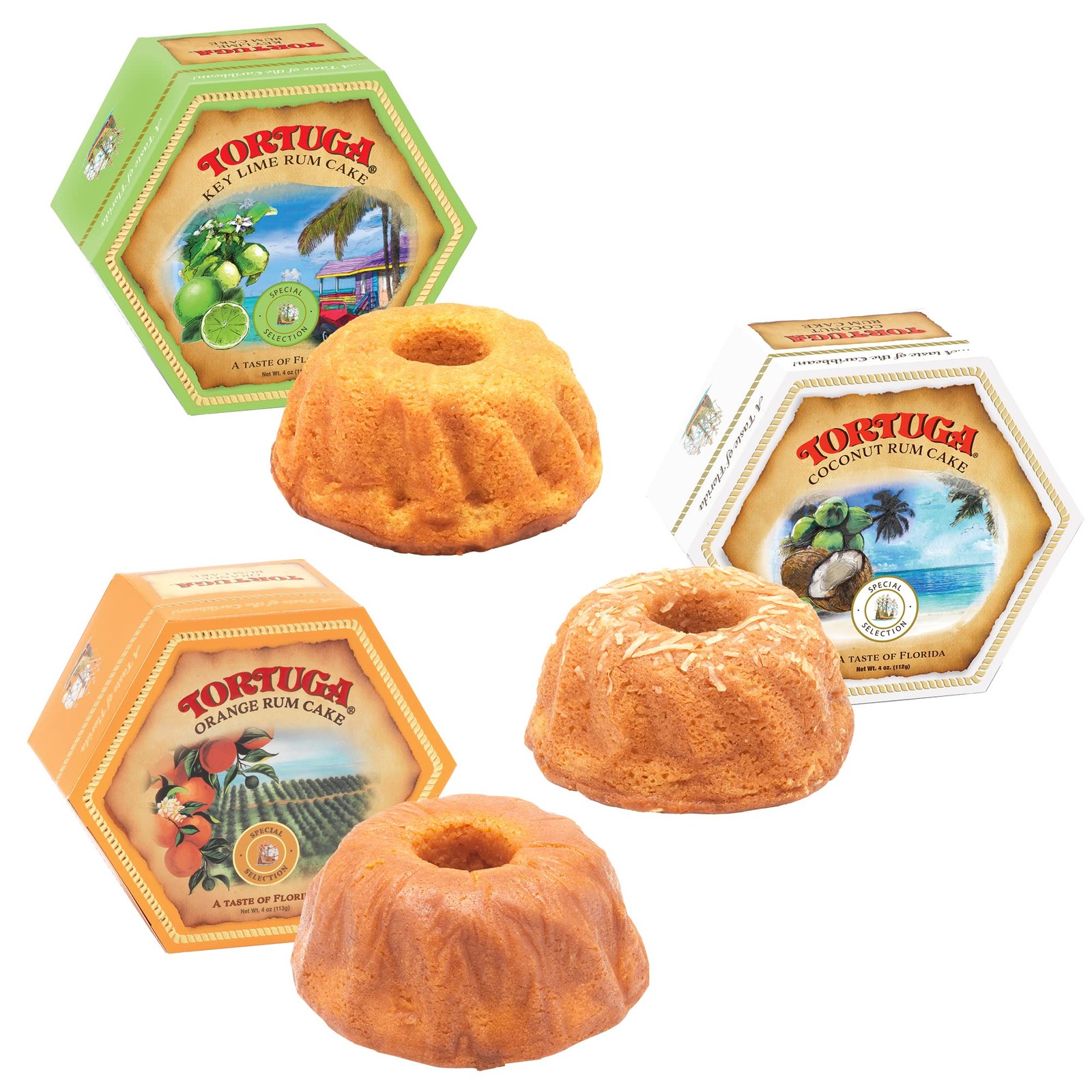 TORTUGA Florida Rum Cake Mix – 4 oz. – 6 Pack Gourmet Gift