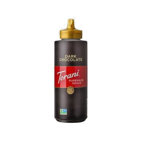 Torani Puremade Dark Chocolate Sauce 16.5 oz Dessert Coffee Syrup Topping
