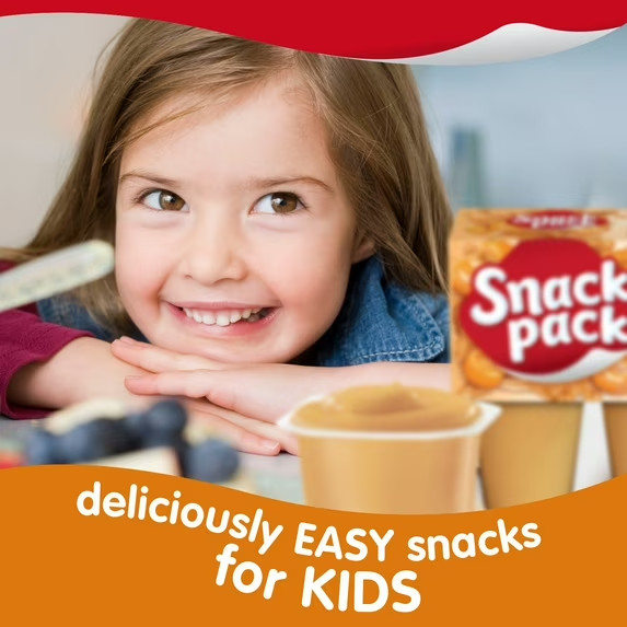 Super Size Butterscotch Pudding Cups 6 Pack 5.5 oz Each