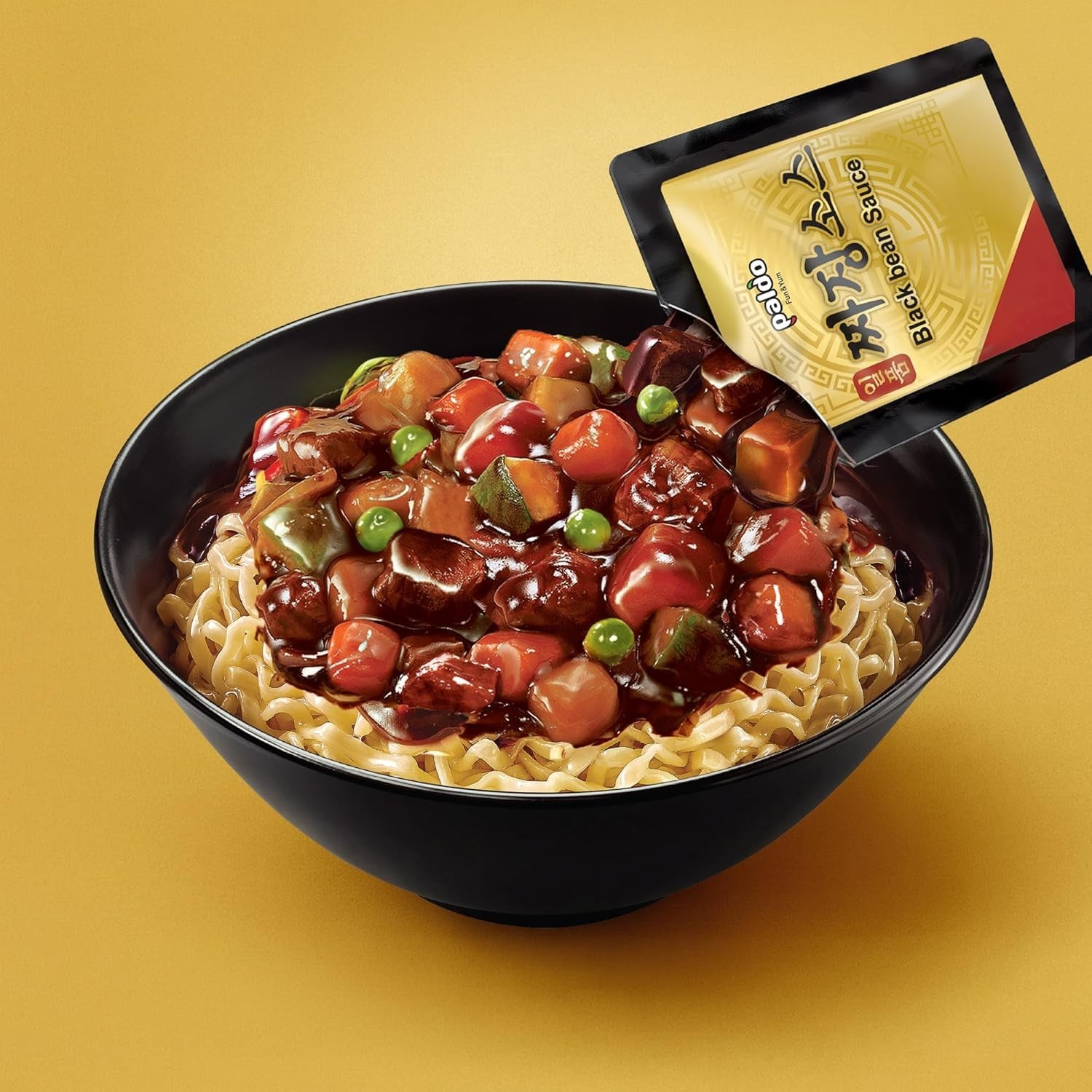 Easy-to-Make Brothless Jjajang Ramen 28.2oz (Pack of 4) – & Gluten-Free