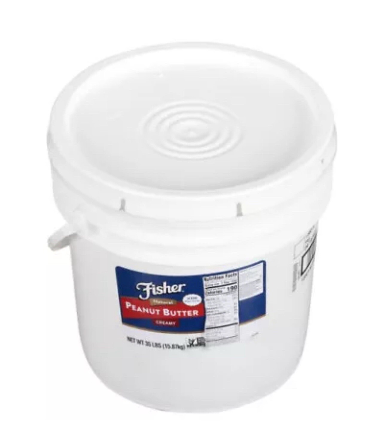 Fisher Creamy Natural Peanut Butter, 35 Pounds BB 4/2026