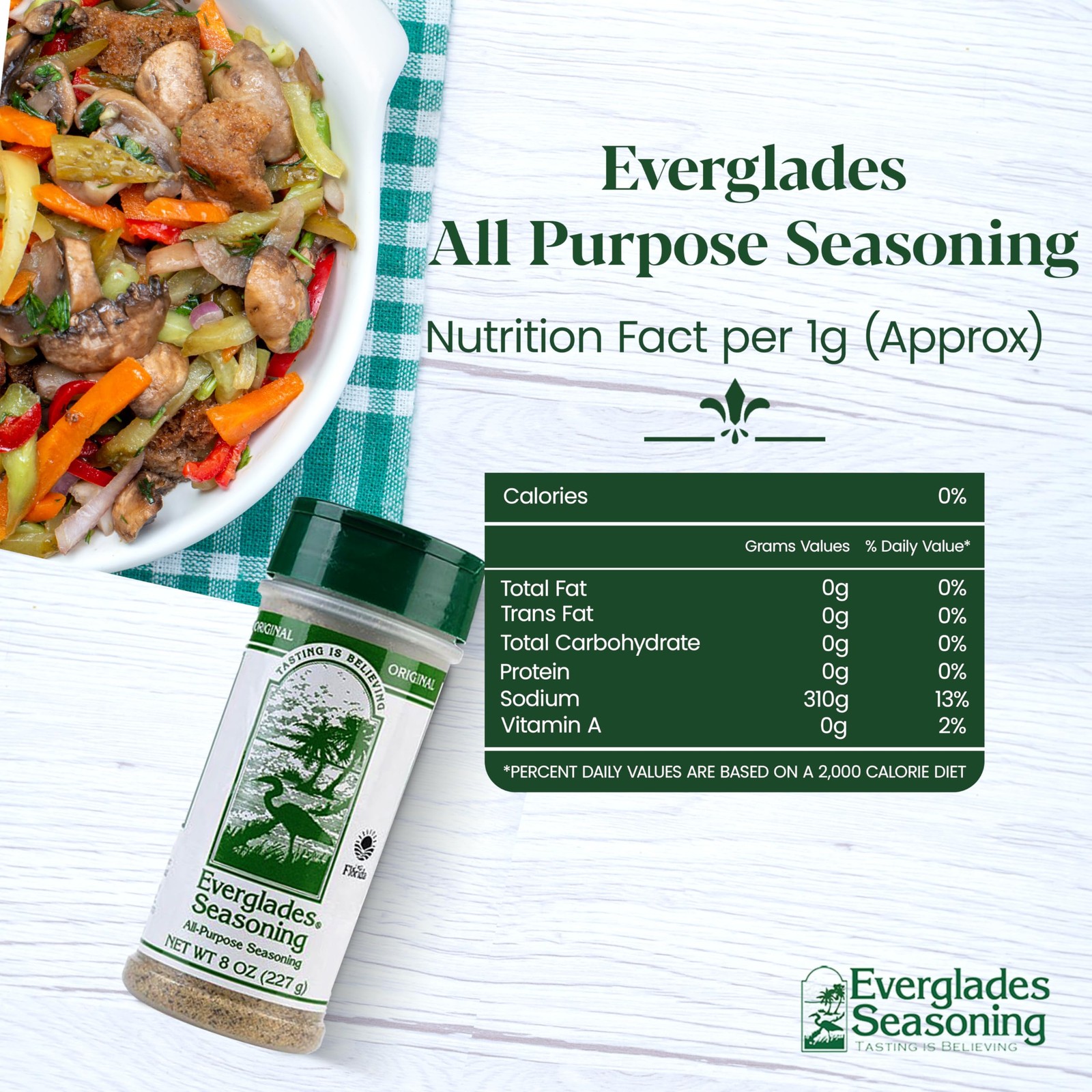 All Purpose Seasoning 8 oz – Authentic Southern Herb & Spice Blend, All Natur…