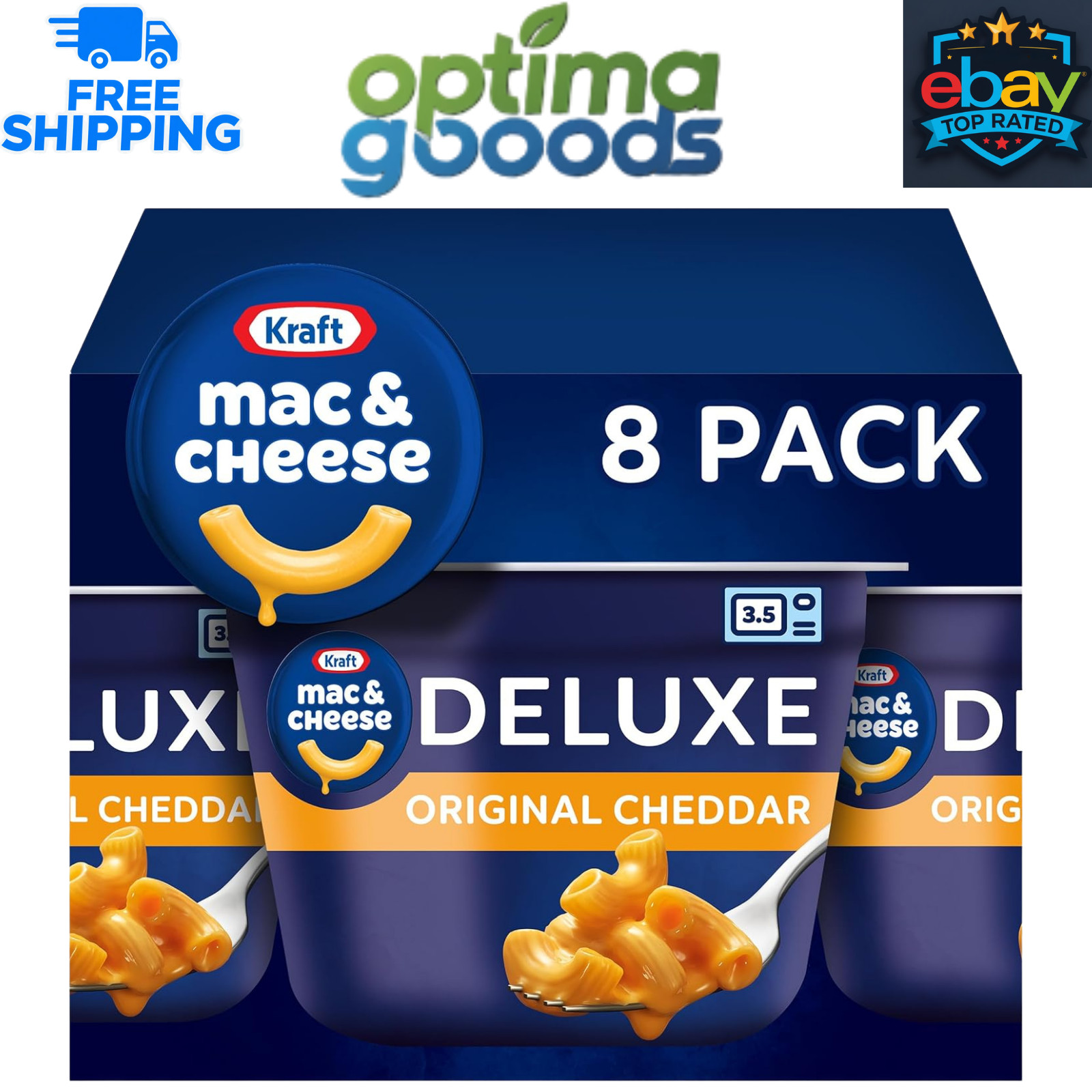 Kraft Deluxe Mac & Cheese Cups – Original Flavor, 2.39 oz (8 Count) Great Price