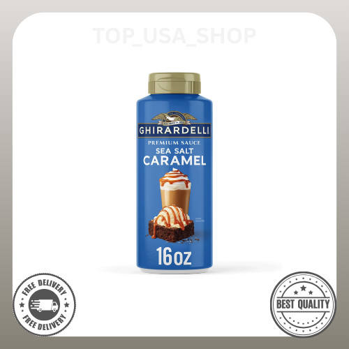 GHIRARDELLI Premium Sea Salt Caramel Sauce, 16 oz Bottle…