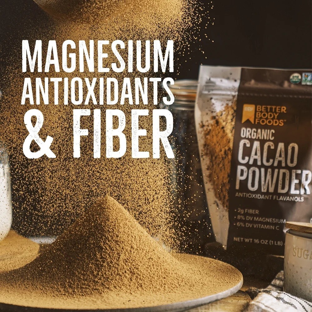 BetterBody Foods Organic Cacao Powder, 16 oz