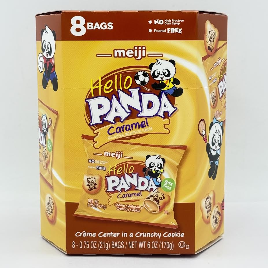Meiji Hello Panda Cookie – Caramel 170g/(8bags)