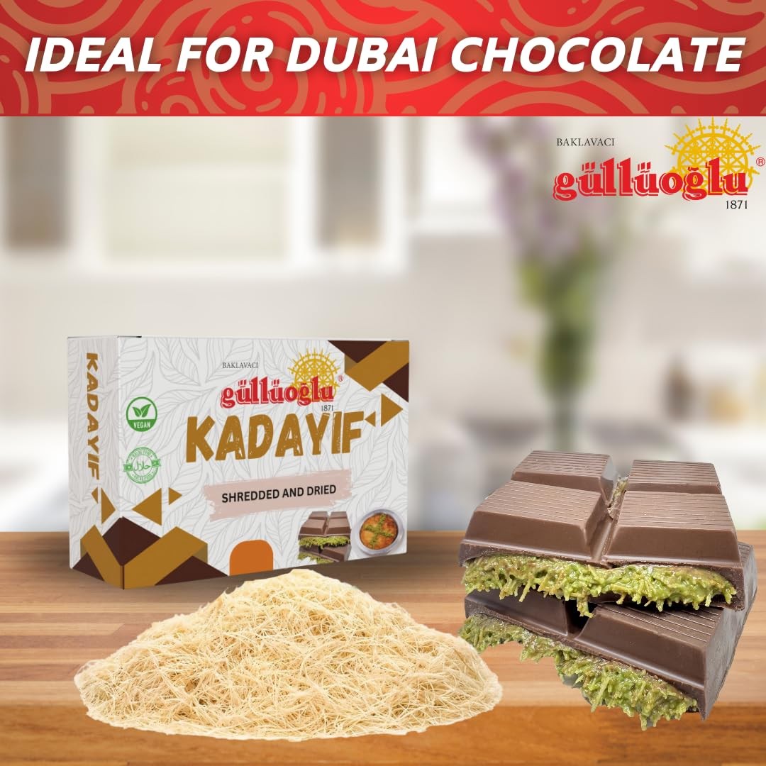 Dried & Shredded Kataifi – 10kg – 22 lb Kadayif Chopped Fillo Dough, Shredded