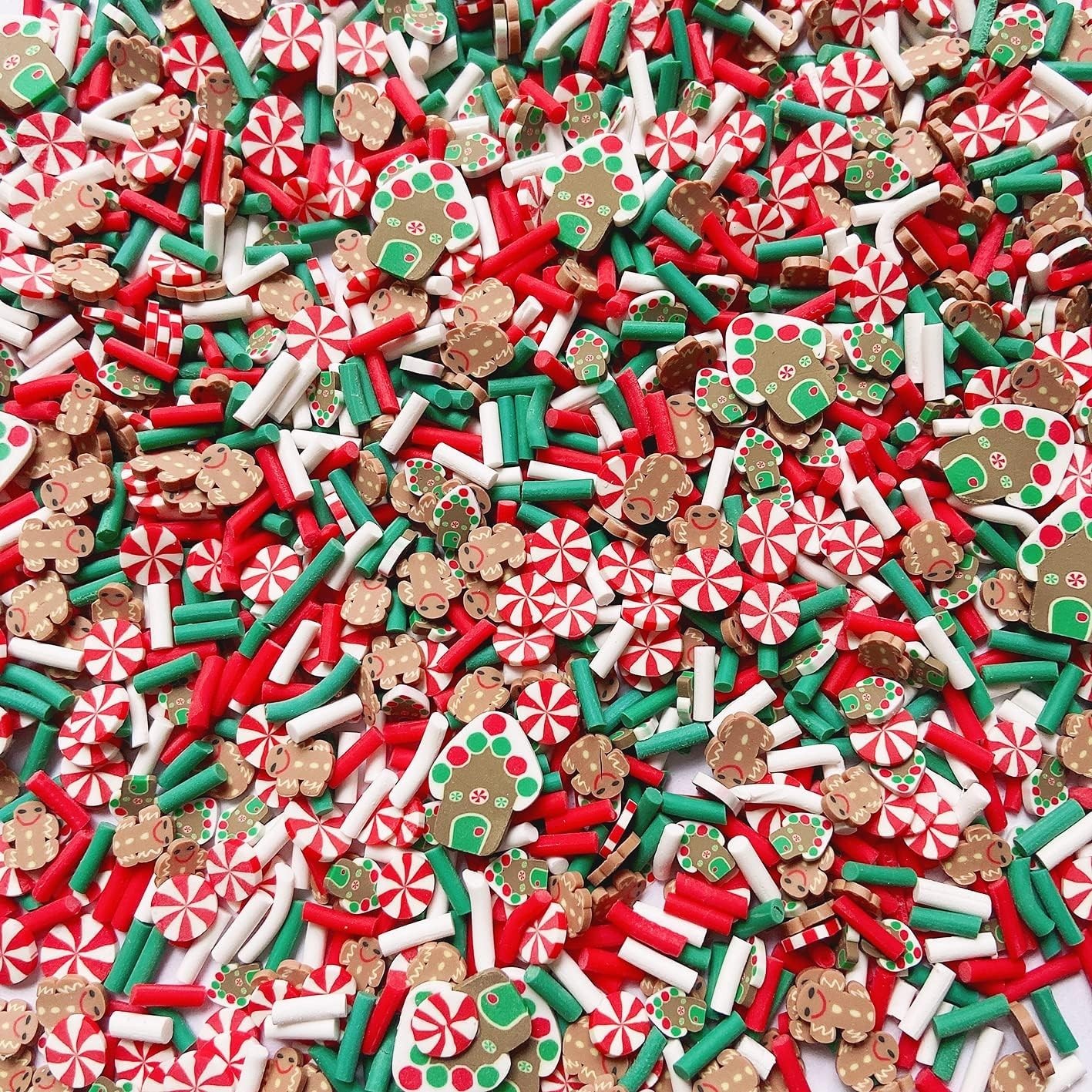 Christmas Slices Fake Sprinkles Resin Sprinkles Fake Candy Sprinkles Clay Spr…