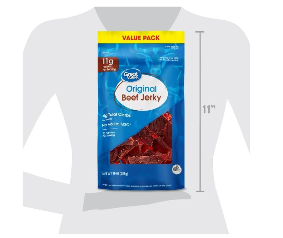 Great Value Original Beef Jerky Value Pack, 10 oz