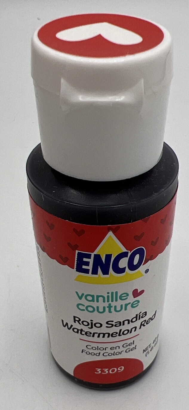 ENCO 30 Food Coloring Gel 1.41 oz each /40g Watermelon Sandia Red Color En Gel