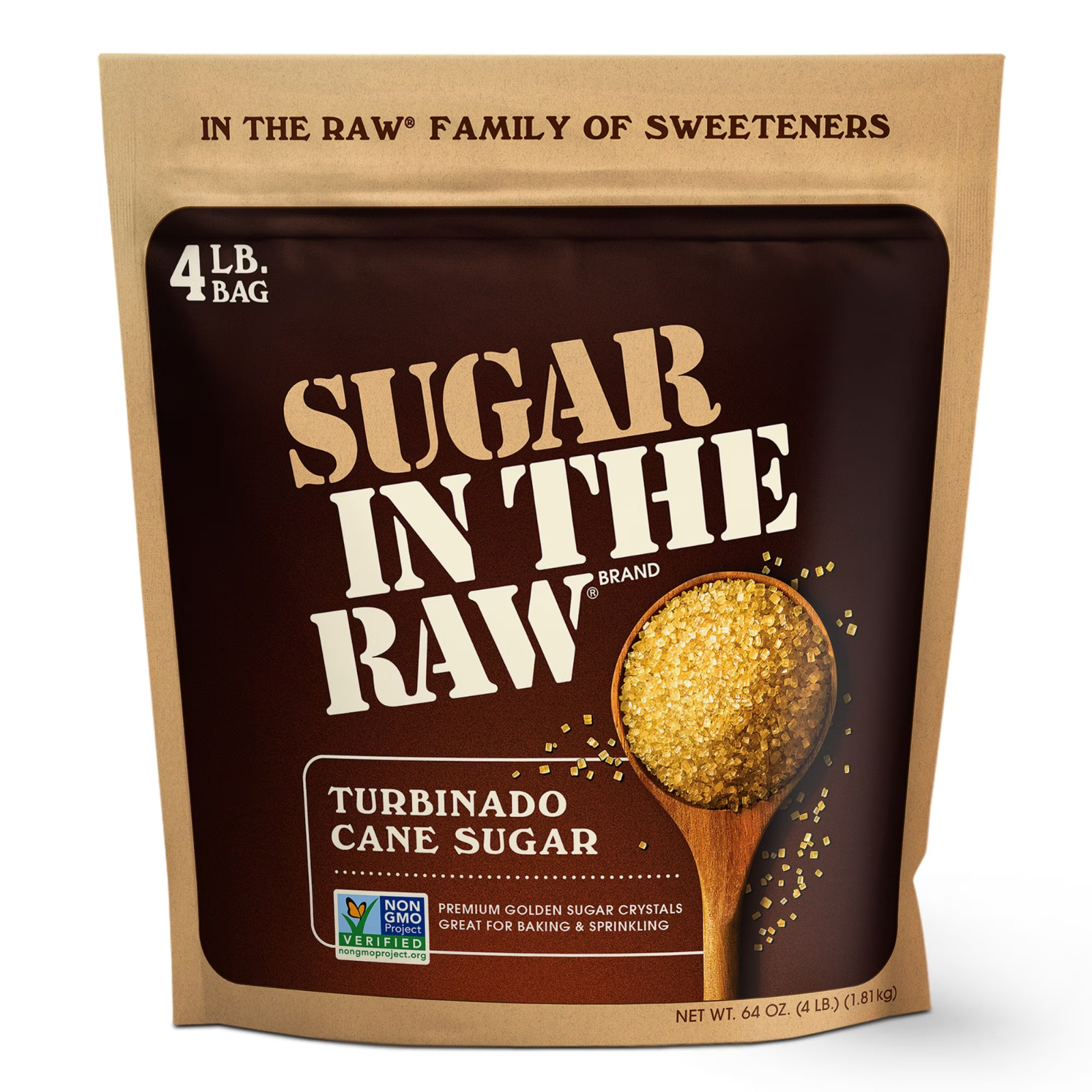 Sugar in The Raw Turbinado Cane Sugar for Baking, Coffee, and Cooking, 64 oz