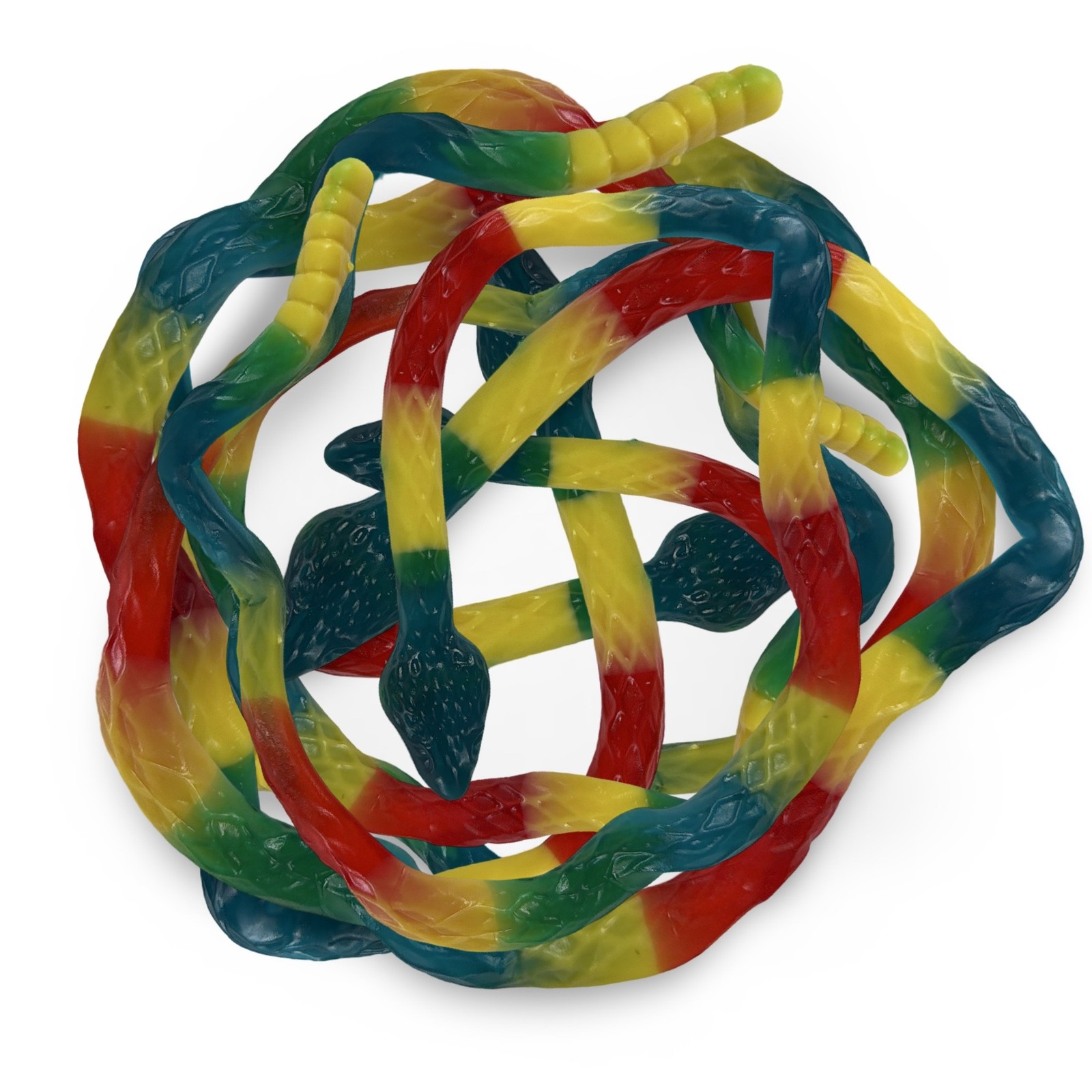 Albanese Giant Gummi Rattlesnake – 27 Inch Gummy Snake | 5 per Tub (~1 lb) | Che