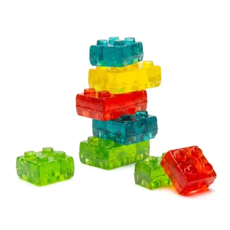 Premium 3D Building Block Gummies | Colorful Soft Chewy Candy | Fun Kids Treat