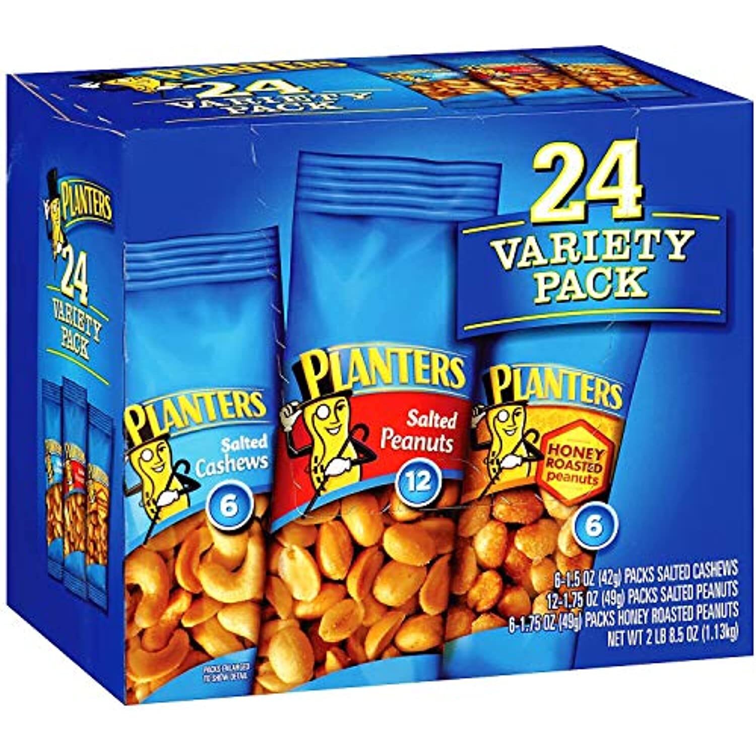 Planters Nut 24 Count-Variety Pack, 2 Lb 8.5 Ounce carrier to shipping