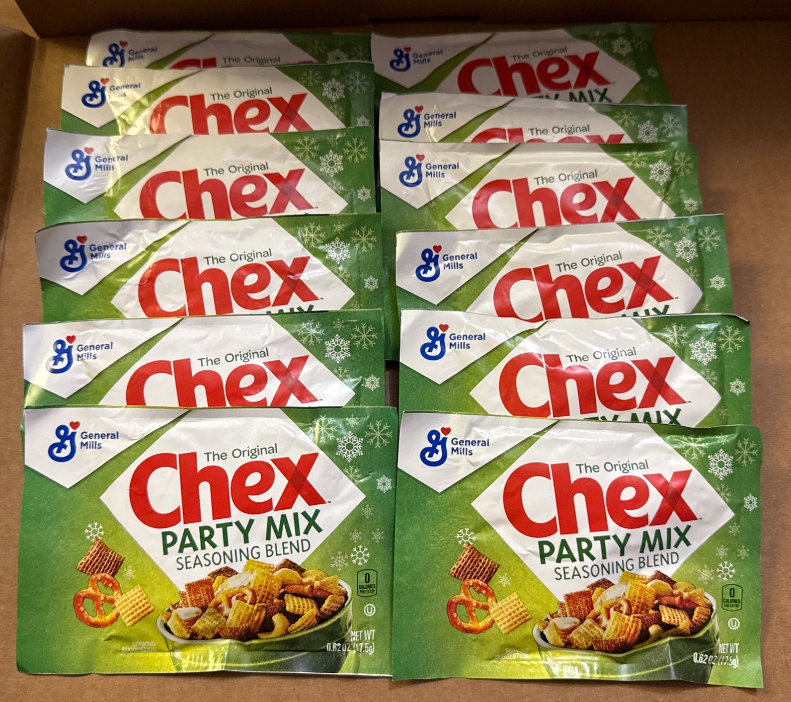 CHEX MIX PARTY MIX SEASONING BLEND PACKETS (12 Pcs.) *FREE SHIPPING*