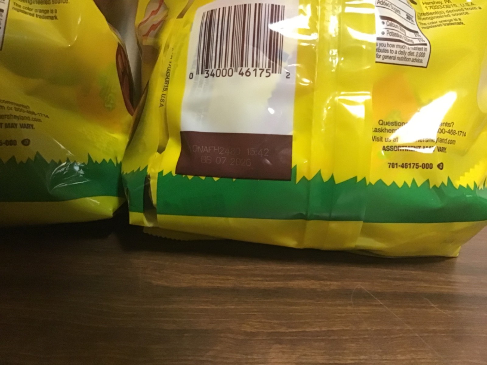 Two 28.8 OZ Bags Of Reeses Peanut Butter Eggs Assortment Exp 07/26